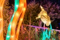 Wild lights at Dublin zoo. Light display of otter