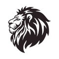 Wild Lion Head Logo Vector Icon Design Royalty Free Stock Photo