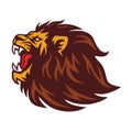 Wild Lion Head Roaring Royalty Free Stock Photo