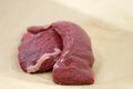 Healthy wild meat, boneless roe deer roast piece