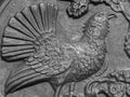 Wild mountain rooster metallic ornament