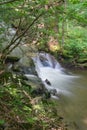 Waterfall in the Blue Ridge Mountains Royalty Free Stock Photo