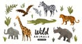 Wild Natural Animal Characters Adventure