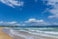 Wild and natural Austrailian sand beach clifton Tasmania Royalty Free Stock Photo