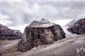 Wild nature in Rocky Mountains ,Plain of six glaciers Royalty Free Stock Photo