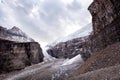 Wild nature in Rocky Mountains ,Plain of six glaciers Royalty Free Stock Photo