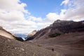 Wild nature in Rocky Mountains ,Plain of six glaciers Royalty Free Stock Photo