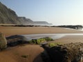 Wild Ocean beach scenery near Sagres, Algarve, Portugal Royalty Free Stock Photo