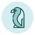 Wild peguin, icon Royalty Free Stock Photo