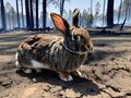 wild rabbit in the forest