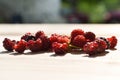 Wild Raspberries Royalty Free Stock Photo