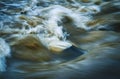Wild river rapids after the rain Royalty Free Stock Photo