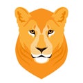 Wild Roaring lioness Head Mascot