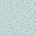 Wild roses leaves hand drawn branch elements seamless pattern for textile, floral greenery for surface design of fabric Royalty Free Stock Photo