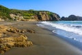 Wild shore view close to Rodeo Beach in California Royalty Free Stock Photo