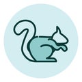 Wild squirrel, icon