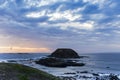 Wild stormy skies and ocean at The Knobbies, Phillip Island, Victoria, Australia Royalty Free Stock Photo