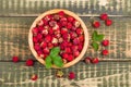 Wild strawberry on a table