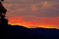 Wild Sunset, Montana, over the Sapphire Mountains