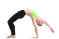 Wild Thing yoga pose Royalty Free Stock Photo