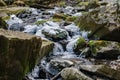 Winter View of a wild Trout Stream - 2 Royalty Free Stock Photo