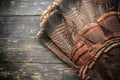 Wild Turkey Fan Feathers Background