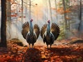 Wild Turkey Made With Generative AI illustration