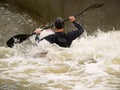 Wild water Canoe Royalty Free Stock Photo