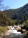 Wild water and small waterfall - River and creek in Yosemite, Sequoia and Kings Canyon National Park Royalty Free Stock Photo