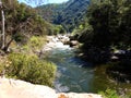 Wild water and small waterfall - River in Yosemite, Sequoia and Kings Canyon National Park Royalty Free Stock Photo