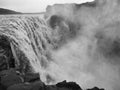 Wild waterfall in Iceland