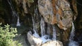 Wild waterfall in Kourtaliotiko gorge in Greece