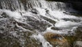 Wild waterfall in Kourtaliotiko gorge in Greece