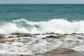 Wild waves in Spain Royalty Free Stock Photo
