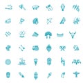 Tribal outline icon set. Vector Royalty Free Stock Photo