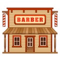 Wild West barber shop