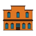 Wild west building vector icon.Cartoon vector icon isolated on white background wild west building.