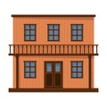 Wild west building vector icon.Cartoon vector icon isolated on white background wild west building.