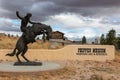 Wild West Cowboy Rider Statue Phippen Museum of Western Art and Heritage Royalty Free Stock Photo