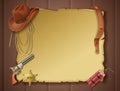 Wild West Frame Composition Royalty Free Stock Photo
