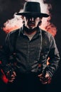 Wild West Gunslinger Royalty Free Stock Photo