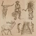 Wild West - Hand drawn vector pack Royalty Free Stock Photo