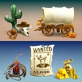 Wild West Horizontal Banners