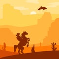 Wild West Landscape Royalty Free Stock Photo