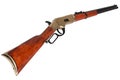 Wild west period .44-40 Winchester lever-action repeating rifle M1866 Royalty Free Stock Photo