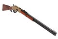 Wild west period .44-40 Winchester lever-action repeating rifle M1866 Royalty Free Stock Photo