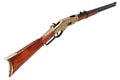 Wild west period .44-40 Winchester lever-action repeating rifle M1866 Royalty Free Stock Photo