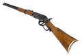 Wild west period Winchester lever-action repeating rifle Royalty Free Stock Photo