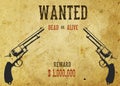 Wild West poster WANTED vestern.