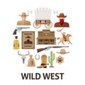 Wild West Round Composition